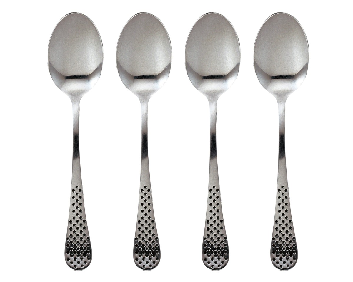 Global GT003 Koffielepel klein, set van 4