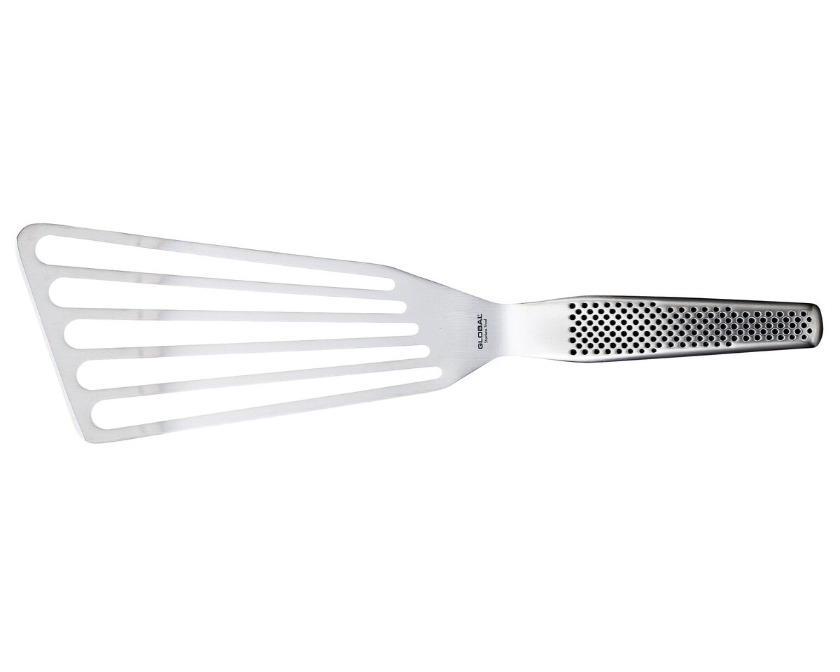 Global Gs27 Spatel gebogen breed m/gaten