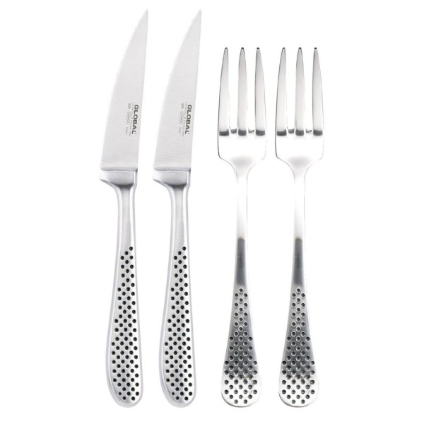Global GT102 Steakset mes & vork 4dlg